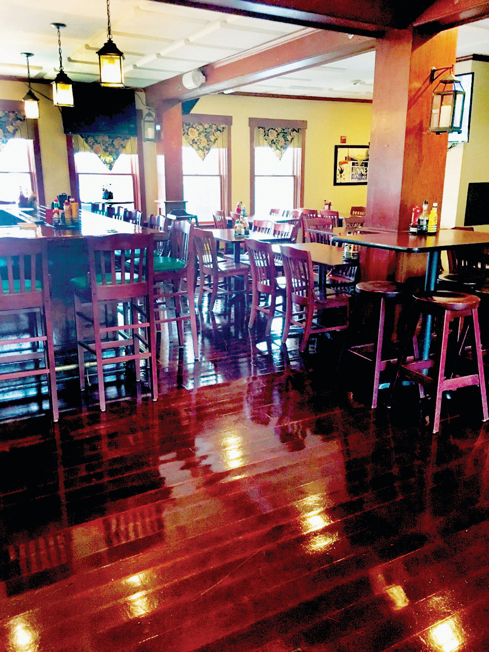 The floors are polished and ready to shine for O’Rourke’s Bar & Grill’s St. Patrick’s Day celebrations  ~ opening at 9:30am ~ with live entertainment, bag pipers & step dancers, plenty of beverages to go around and CORNED BEEF aplenty.  Join the shenanigans on March 17th!